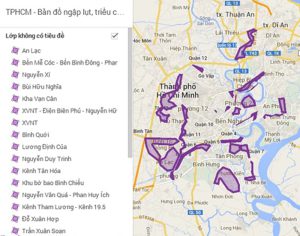 Danh sách những khu vực hay ngập nước ở tphcm - Sài gòn moving 3 ban do ngap nuoc tp hcm